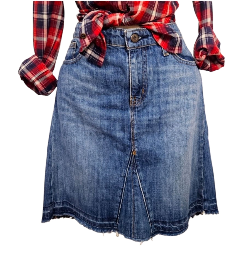Polo by Ralph Lauren Blue Denim A-Line Skirt